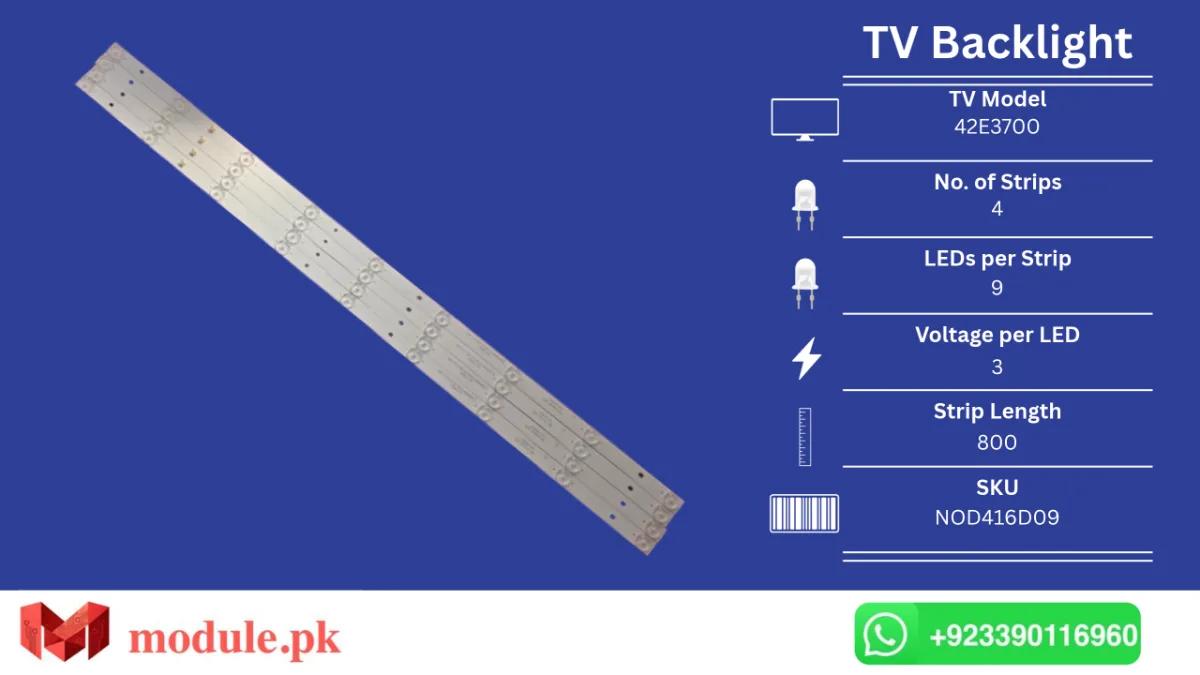 LED Backlight Strip Changhong 42" - 3V - 800mm - 42E3700