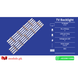 LED Backlight Strip LG 47" - 6V - 450mm - 47LB5400, 47LB540V, 47LB5500, 47LB5600, 47LB5800, 47LB6500, 47LB561V, 47LB652V, 47lb650v