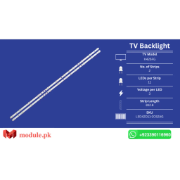 LED Backlight Strip Haier 42" - 3V - 813mm - H426FG, LED43D11-ZC52AG-02, 42M3RA, LE43M31, 42K31A, Z43G2111, LE43C51, 42C51