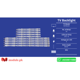 LED Backlight Strip Samsung 40" - 6V - UA40H5100, UE40J5100AW, UE40H5000AK, UE40H6400, UE40J5100, UE40H6650, UE40H5000AW, UE40H5270, UE40J6240AK, UA40HU7000, UA40H5150, UA40H5500, UA40H6400, UA40J5100, UE40J6330AU