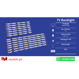 LED Backlight Strip Samsung 40" - 3V - UA40F5000AR, UE40F5000AK, UE40F5000AW, UE40F5070SS, UE40F5700AW, UE40F5300AK, UE40F5300AW, UE40F5300AY, UE40F5305AK, UA40F5100AR, UA40F5080AR, UA40F6400AJ, UA40F5500AJ