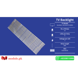 LED Backlight Strip Ecostar 55" - 3V - 584mm - 55U560, 55D3AS7CX5851