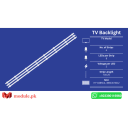 LED Backlight Strip China 40" - 3V - 730mm - HY-0385C4
