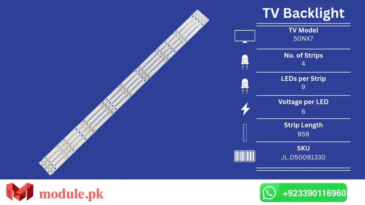 LED Backlight Strip MultyNet 50" - 6V - 959mm - 50NX7