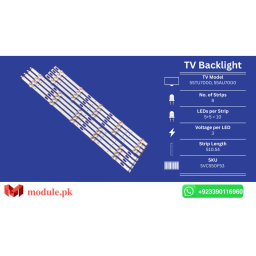 LED Backlight Strip Samsung 55" - 3V - 511mm - UE55TU7105K, UA55TU8000, UA55TU7000, UN55TU8200, UN55TU7000, UN55TU800, UE55TU8000, UE55TU7000, UE55TU7100U