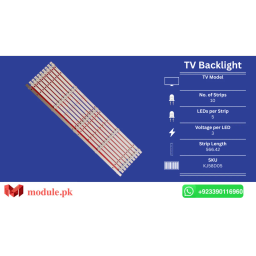 LED Backlight Strip China 58" - 3V - 567mm - KJ58D05
