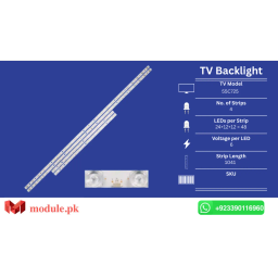 LED Backlight Strip TCL 55" - 6V - 1041mm - 55C725, 55C721, 55C722, 55C723, 55C724, 55C726, 55C727, 55C728, 55C729