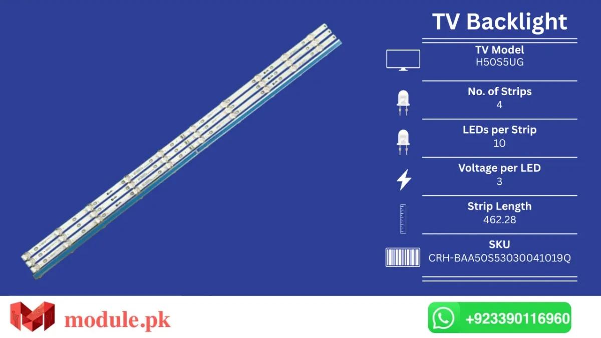 LED Backlight Strip Haier 50" - 3V - 955.04mm - H50S5UG