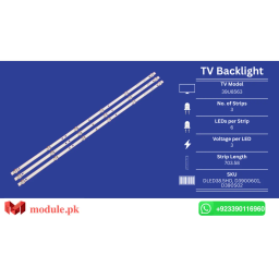 LED Backlight Strip China 40" - 3V - 729mm - 38.5 DLED