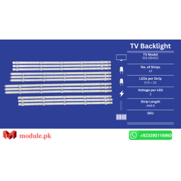 LED Backlight Strip LG 50" - 3V - 470mm - 50LN5400, 50LA6208, 50ln540V, 50LA620V, 50LA620S, 50LN577S