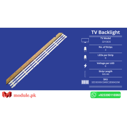 LED Backlight Strip China 32" - 6V - 590mm - HS-32D3006V1W6C1B59010M
