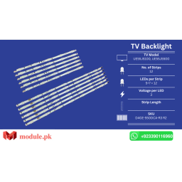 LED Backlight Strip Samsung 55" - 3V - UE55J5100, UE55J5500, UE55J5200, UE55J5600, UE55J6250SU, UE55J6202AK, UE55H6500ST, UE55H6620, UE55H6470, UA55H6400, UE55H5500, UE55H6200, UE55H6400, UE55H6500, UE55H6290, UE55J6300