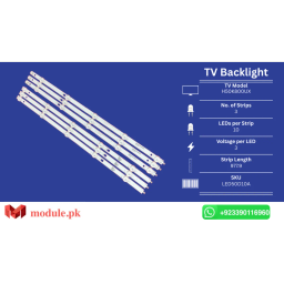 LED Backlight Strip Haier 50" - 3V - 978mm - H50K800UX, JVC LT-50MCS780, LT-50KB608, H50K801UX