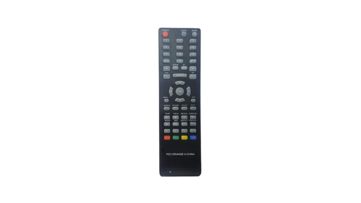 LED TV Remote Orange - Orange LED, Orange LCD