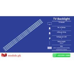 LED Backlight Strip China 50" - 3V - 990mm - CRH-CQ50D19303004089, KJ50D08-ZC52AG-01