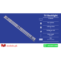 LED Backlight Strip China 32" - 6V - 574mm - L32M16, 32HD510A, LED32B100L, JAV LED32860, LED32UA8200, L32F3301B