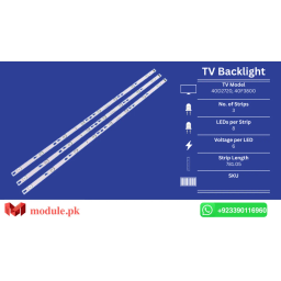 LED Backlight Strip TCL 40" - 6V - 781mm - 40D2720, 40F3800, L40D2730A, 40FD2700, 40D2730, 40FS3750, L40f3303b, L40f3301b