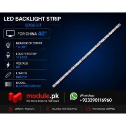 LED Backlight Strip China 40" - 6V - 803mm - MS-L5418, V400HJ9, 40NE5901