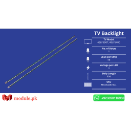 LED Backlight Edge-lit LG 49" - 3V - 536mm - 49LF590T, 49LF5400, 49LF5410, 49LF5900, 49LF6900, 49UF6907, 49LF590V, 49LF540V, 49LF5909