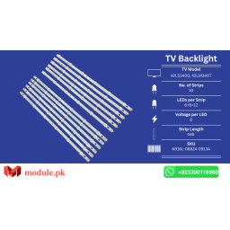 LED Backlight Strip LG 42" - 6V - 448mm - 42LS3400, 42LM340T, 42LM3700, 42LM3400, LC420DUN