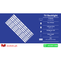 LED Backlight Strip Ecostar 40" - 6V - 390mm - CX-39U560, ORIENT LE-40G7061