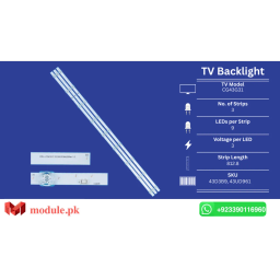 LED Backlight Strip Ecostar 43" - 3V - 813mm - CG43G31, CX-43UD961