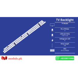 LED Backlight Strip China 40" - 6V - 732mm - JS-D-JP3910, E39DU1000, MS-L1136-L, MS-L0878-L, R72-39D04, JS-D-JP3920-071EC, JS-D-JP3910-061EC, LED39C310A, 40 CHINA CURVE