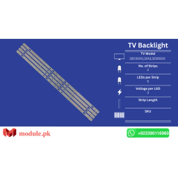 LED Backlight Strip TCL 32" - 4V - 560mm - 32D3000, 32A3, 32S6500, 32S6500S, 32S5300, 32D1200, PTV32D12
