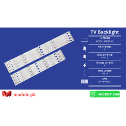 LED Backlight Strip TCL 49" - 6V - 49S62, 49D2900, 49us6006, 49P4, 4C-LB4904-YH06J, 49UC6316, 49UC6406, 49UC6416, 49UC6426