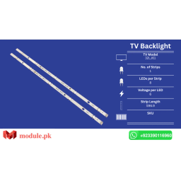 LED Backlight Strip LG 32" - 6V - 597mm - 32LJ61, 32LJ610V-ZD, 32LJ610U, 32LK61