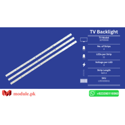 LED Backlight Strip Orient 32" - 3V - 622mm - 32F6508, Mystery MTV-3222LW, LE32C800C, LE32B50, H32E16, LM315TA-T01, T320XVN02.0