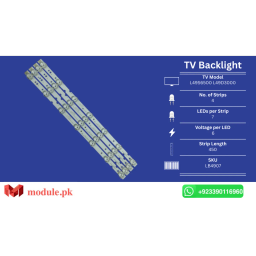 LED Backlight Strip TCL 49" - 6V - 450mm - 49S6500, 49D3000, 49s325, 49A260, 49A261, 49F6F, 49D6, 49V2, 49DP602, 49DP602X1, 49DP603, 49DP603X1, 49DP600, 49DP600X1