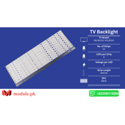 LED Backlight Strip Orient 50" - 3V - 480mm - HAIER 48U5000, 50L6530, LE48A31, 48D8