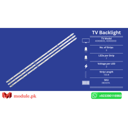 LED Backlight Strip Haier 40" - 3V - 699mm - 40K6000, 40K66, L40M5-4C, D40PFCNN, 40fr50br