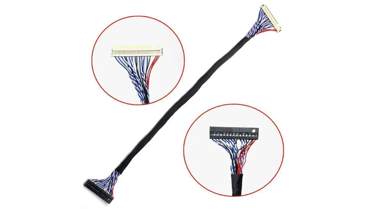 China TV accessories 1PCS - 2Ch 8bit 30pins LVDS Cable For LCD TV Panels For 17-27 inch