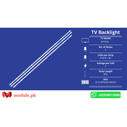 LED Backlight Strip China 43" - 3V - 853mm - JS-D-AP4316