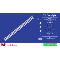 LED Backlight Strip Hisense 40" - 3V - 759mm - 40N2173, LC-40Q5020U, LC-40Q3000U, ORANGE 40H5D, HX40N2170N, 40H3D, 40N2179PW, LE4019NTS, 40N2179P