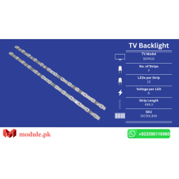 LED Backlight Strip TCL 50" - 6V - 495mm - 50P615, 50S431, 50S433, 50S525, 50UG6300X1
