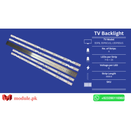 LED Backlight Strip TCL 55" - 6V - 470mm - 55P8, L55P65US, 55DP603, 55DP600, 55U3800C, 55P65, 55D6, 55L2, 55DP660