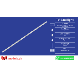 LED Backlight Strip TCL 32" - 6V - 629mm - 32D310, 32S5200, 32S65, 32D4301, 32S331, 32F68, 32D4300, 32S6201, 32S615