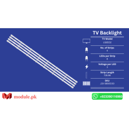 LED Backlight Strip China 40" - 3V - 729mm - HY-U385D2