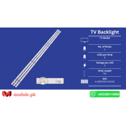 LED Backlight Strip China 40" - 3V - 762mm - KJ395D08-ZC22AG, JVC LT-40N570A, V400HJ6PE1
