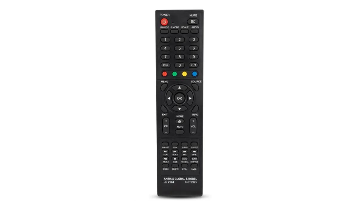 LED TV Remote Nobel/AKIRA/GLOBAL - NOBEL JE2104 LED, NOBEL LCD, NOEL LED