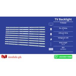 LED Backlight Strip Nobel 55" - 3V - 572mm - SQY55D3, K55DLY8US, Kroms KS5500SM4K, ND55KS4300S
