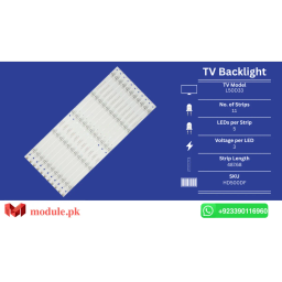 LED Backlight Strip Hisense 50" - 3V - 488mm - L50D33, 50D36P-N, LEDN50D36P