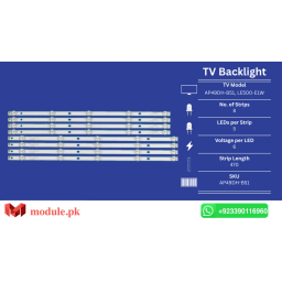 LED Backlight Strip China 49" - 6V - 470mm - AP49DH-B51, LE500-E1W, JS-D-AP49DH-A51EC