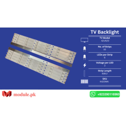 LED Backlight Strip Ecostar 42" - 3V - 838mm - CX-42U520, PHILIPS 42PFL3041/T3, PHILIPS 42PFL5040/T3, PHILIPS 42PFL1335/T3, LE42D31, 42D59EDS