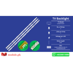 LED Backlight Strip Samsung 32" - 3V - 648mm - UA32H4100, UA32J4100, UE32H4000, UE32H4500