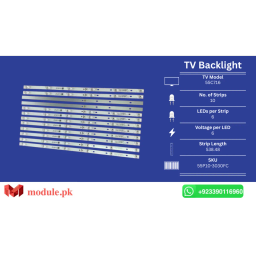 LED Backlight Strip TCL 55" - 6V - 539mm - 55C716, 55C715, YHF-4C-LB5506-YH10J