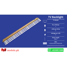 LED Backlight Strip China 32" - 6V - 584mm - 3006V1W6C1B58410M